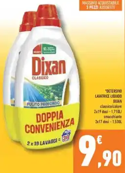 Conad Dixan detersivo lavatrice liquido dixan offerta