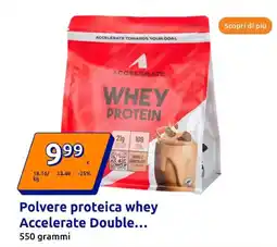 Action Polvere proteica whey Accelerate Double offerta