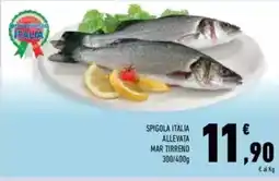 Conad Mar tirreno spigola italia allevata offerta