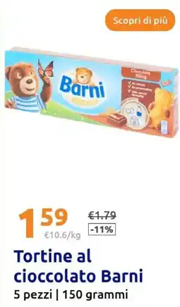 Action Barni Tortine al cioccolato offerta