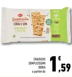 Conad Doria crackers semplicissimi offerta