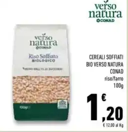Conad Verso natura conad cereali soffiati bio offerta