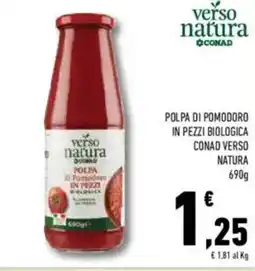Conad Verso natura conad polpa di pomodoro offerta
