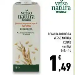 Conad Verso natura bevanda biologica offerta