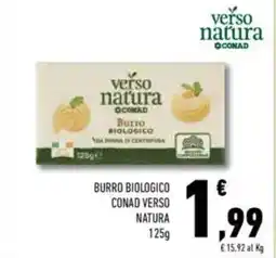 Conad Verso natura conad burro biologico offerta