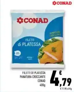 Conad Conad filetti di platessa panatura croccante offerta
