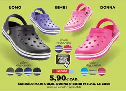 Extracoop Le cose sandalo mare uomo, donna o bimbi in E.V.A offerta