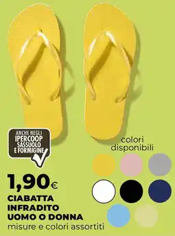 Extracoop Ciabatta infradito uomo o donna offerta