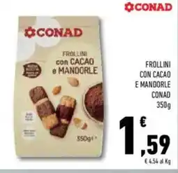 Conad Conad frollini con cacao e mandorle offerta
