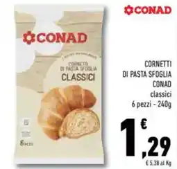 Conad Conad cornetti di pasta sfoglia offerta