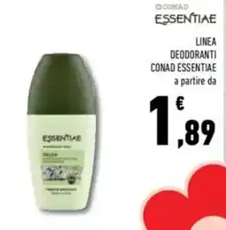 Conad Comad linea deodoranti conad essentiae a partire da offerta
