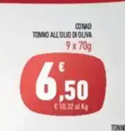 Conad Conad tonno all'olio di oliva offerta