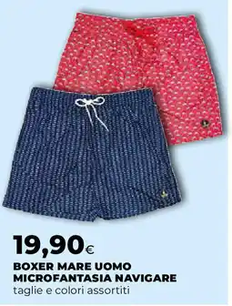Extracoop Navigare boxer mare uomo microfantasia offerta