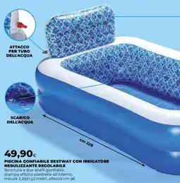 Extracoop Piscina gonfiabile bestway con irrigatore nebulizzante regolabile offerta