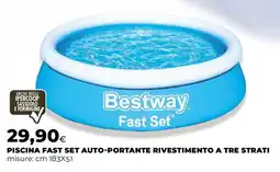 Extracoop Bestway piscina fast set auto-portante rivestimento a tre strati offerta
