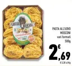 Conad Mosconi pasta all'uovo offerta