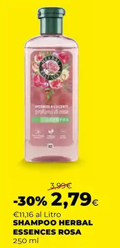 Extracoop Essences rosa shampoo herbal offerta