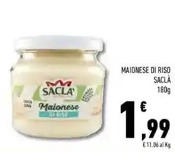 Conad Saclà maionese di riso offerta
