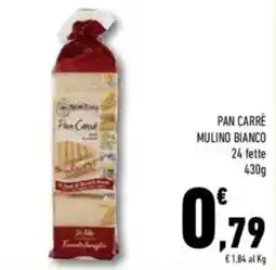 Conad Bianco pan carre mulino offerta
