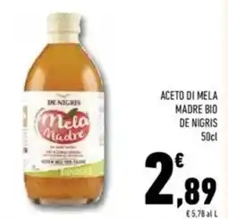 Conad De nigris aceto di mela madre bio offerta