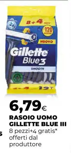 Extracoop Rasoio uomo gillette blue III offerta