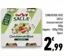 Conad Sacla condiverde riso offerta