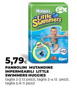 Extracoop Huggies pannolini mutandine impermeabili little swimmers offerta