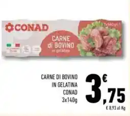 Conad Conad carne di bovino in gelatina offerta