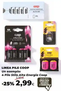 Extracoop Coop linea pile offerta