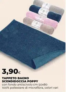 Extracoop Tappeto bagno scendidoccia poppy offerta
