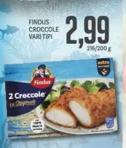 Supermercati Piccolo Findus croccole vari tipi offerta