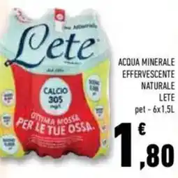 Conad Lete acqua minerale effervescente naturale offerta