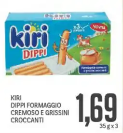 Supermercati Piccolo Kiri dippi formaggio cremoso e grissini croccanti offerta