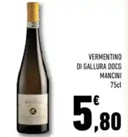 Conad Mancini vermentino di gallura docg offerta