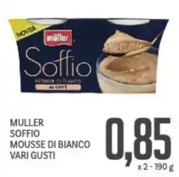 Supermercati Piccolo Muller soffio mousse di bianco vari gusti offerta