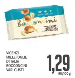 Supermercati Piccolo Vicenzi millefoglie d'italia bocconcini vari gusti offerta