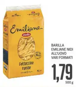 Supermercati Piccolo Barilla emiliane nidi all'uovo vari formati offerta