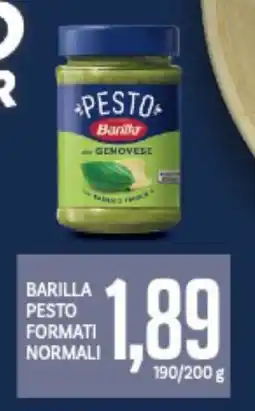 Supermercati Piccolo Barilla pesto formati normali offerta