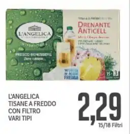 Supermercati Piccolo L'angelica tisane a freddo con filtro vari tipi offerta