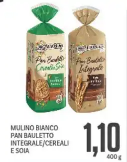 Supermercati Piccolo Mulino bianco pan bauletto integrale/cereali e soia offerta