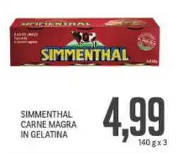 Supermercati Piccolo Simmenthal carne magra in gelatina offerta