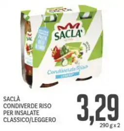 Supermercati Piccolo Saclà condiverde riso per insalate classico/leggero offerta