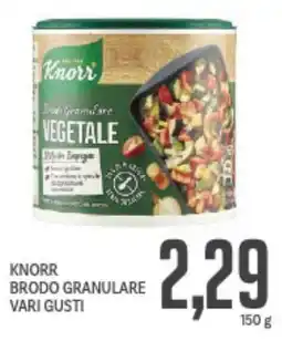 Supermercati Piccolo Knorr brodo granulare vari gusti offerta