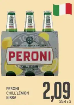 Supermercati Piccolo Peroni chill lemon birra offerta