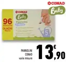 Conad Conad pannolini varie misure offerta