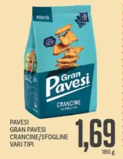 Supermercati Piccolo Pavesi gran pavesi crancine/sfogline vari tipi offerta