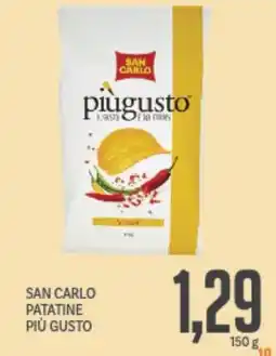 Supermercati Piccolo San carlo patatine più gusto offerta