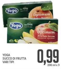 Supermercati Piccolo Yoga succo di frutta vari tipi offerta
