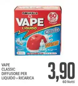 Supermercati Piccolo Vape classic diffusore per liquido + ricarica offerta