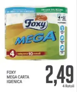 Supermercati Piccolo Foxy mega carta igienica offerta
